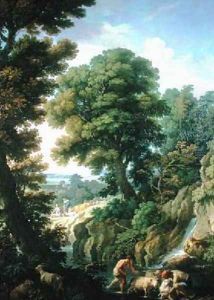 A Landscape in Latium with Shepherds by Andrea Locatelli