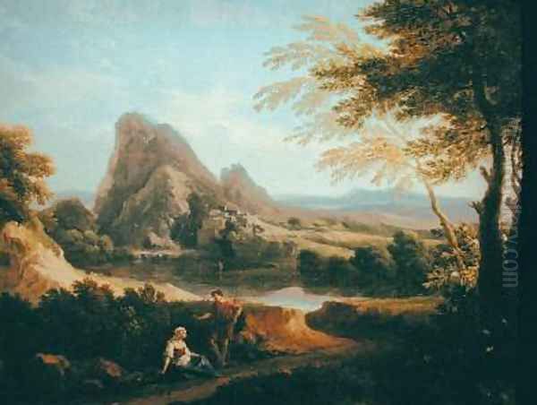 Landscape with a Distant Waterfall - view 1