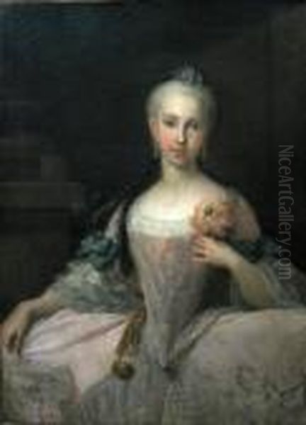 Young Woman With Flower - view 1