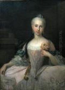 Young Woman With Flower by Nicolas de Largillierre