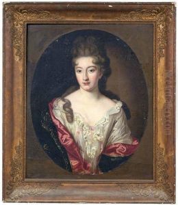Bildnis Einer Dame En Face. by Nicolas de Largillierre