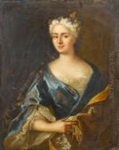 Portrait Of A Woman by Nicolas de Largillierre