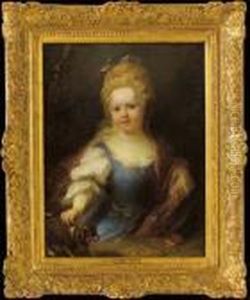 Ritratto Di Bimba Con Cagnolino by Nicolas de Largillierre