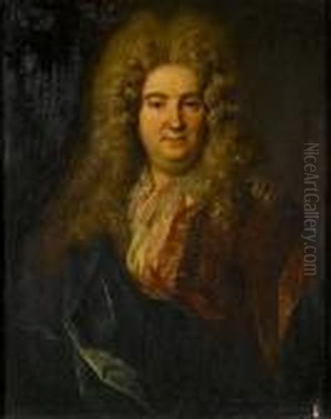 Portrait Of A Gentleman, 
Bust-length, In A Brown Coat With A White Chemise And Gold Waistcoat - view 1