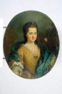 Portrait De Marie Madeleine De Lyonne Du Servon by Nicolas de Largillierre
