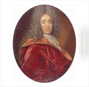 Portrait D'homme Au Manteau Rouge by Nicolas de Largillierre