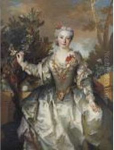 Portrait Of The Comtesse De Montchal (1715-1793)