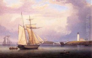 Drying Sails off Ten Pound Island by Fitz Hugh Lane