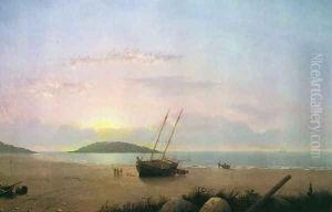 New England Coastal Scene - Cape Ann Beach by Fitz Hugh Lane