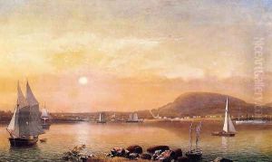 Camden Mountains and Harbor from the North Point of Negro Island by Fitz Hugh Lane