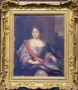 Portrait Of A Woman Of Nobility by Nicolas de Largillierre