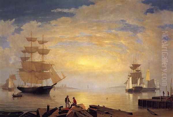 Gloucester Harbor at Sunrise - view 1