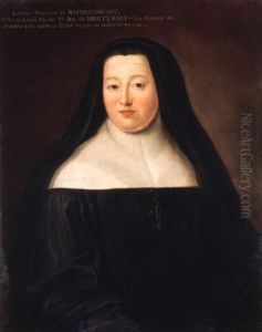 Portrait Of Abbess Louise Francoise De Rochechouart, Half-length,in A Wimple Portrait Of Abbess Louise Francoise De Rochechouart, Half-length,in A Wimple