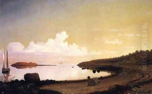 The Westen Shore with Norman's Woe by Fitz Hugh Lane