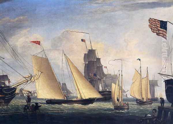Yacht 'Northern Light' in Boston Harbor - view 1
