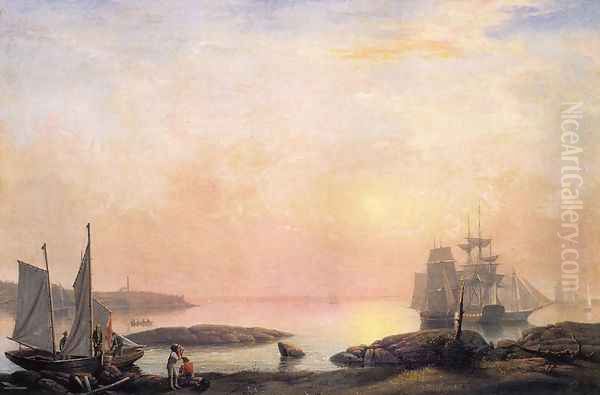 Castine Harbor 1852 - view 1