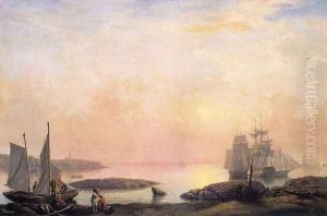 Castine Harbor 1852 by Fitz Hugh Lane
