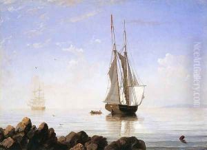 Sunny Morning, Gloucester Harbor by Fitz Hugh Lane