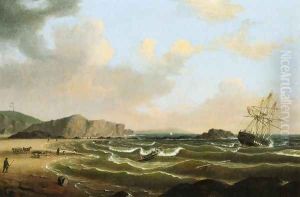 The Wreck of the "Roma" by Fitz Hugh Lane