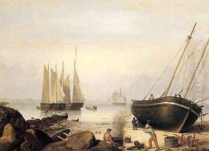 Beached for Repairs by Fitz Hugh Lane