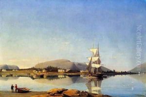 Entrance to Somes Sound from Southwest Harbor by Fitz Hugh Lane