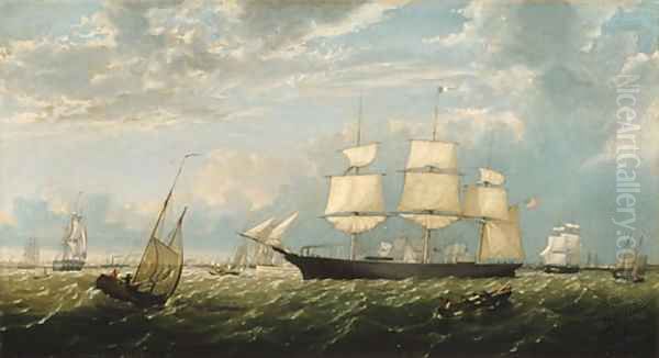 The Golden State Entering New York Harbor - view 1