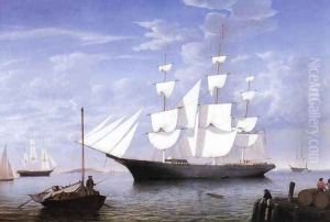 Star Light in Harbor by Fitz Hugh Lane