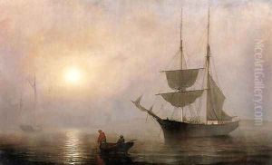 Ship in a Fog, Gloucester Harbor by Fitz Hugh Lane