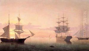 Ships at Sunrise by Fitz Hugh Lane