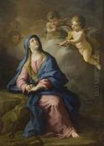 Vergine Addolorata Con I Simbolidella Passione by Paolo di Matteis