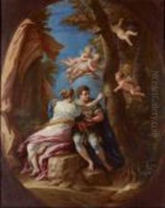 Angelica E Medoro by Paolo di Matteis