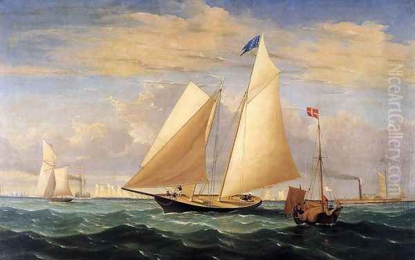 The Yacht 'America' Winning the International Race - view 1
