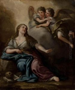 La Maddalena Con Gli Angeli by Paolo di Matteis