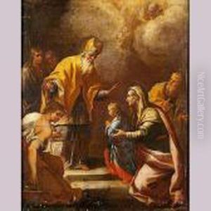 Presentacion De La Virgen En El Templo by Paolo di Matteis