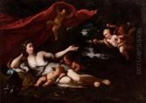 Venere Con Amorini by Paolo di Matteis