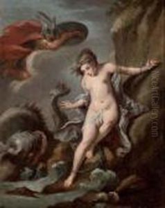 Perseus And Andromeda by Paolo di Matteis