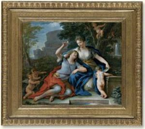 Rinaldo And Armida by Paolo di Matteis