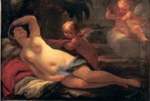 Venus Endormie Et Entouree De Putti Dans Un Paysage