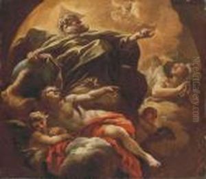 God The Father In Glory by Paolo di Matteis
