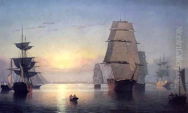 Boston Harbor at Sunset 1850 1855 - view 1