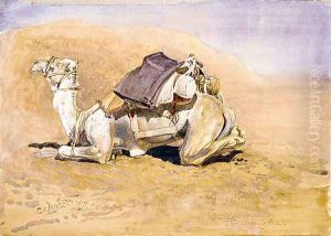 Camel, Abbassia, full marching order by George Lambert