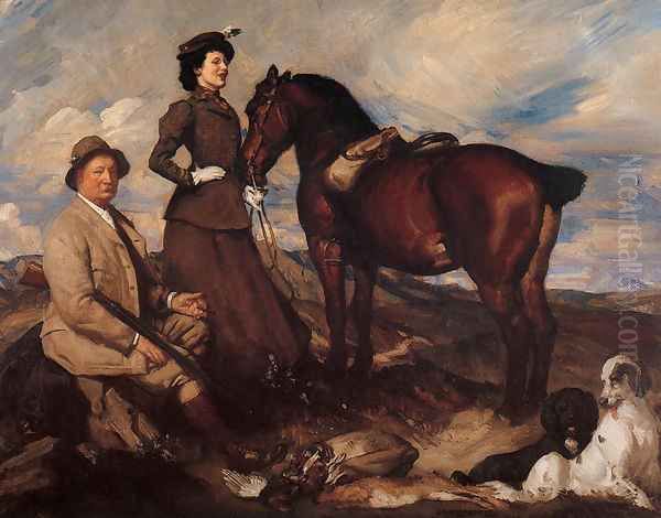 Miss Alison Preston and John Proctor on Mearbeck Moor - view 1