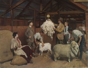 Weighing the Fleece by George Lambert
