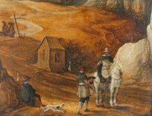 Pelerins En Chemin by Joos De Momper