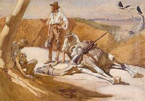 Burke and Wills on the way to Mount Hopeless