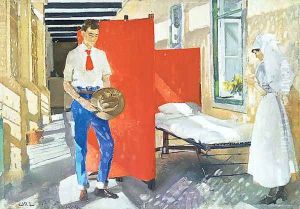 Balcony of the troopers' ward, 14th Australian General Hospital, Abbassia