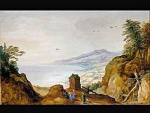 Weite Berglandschaft Mit Kapelle Auf Der Passhohe by Joos De Momper
