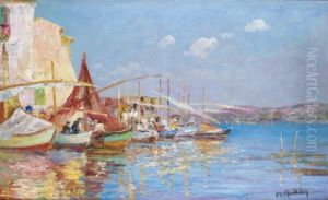 Le Port Des Martigues by Francois Richard De Montholon