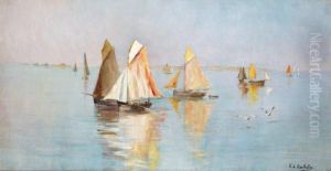 Bateau De Peche A Loguivy Enbretagne by Francois Richard De Montholon