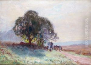 La Halte Des Bohemiens by Francois Richard De Montholon